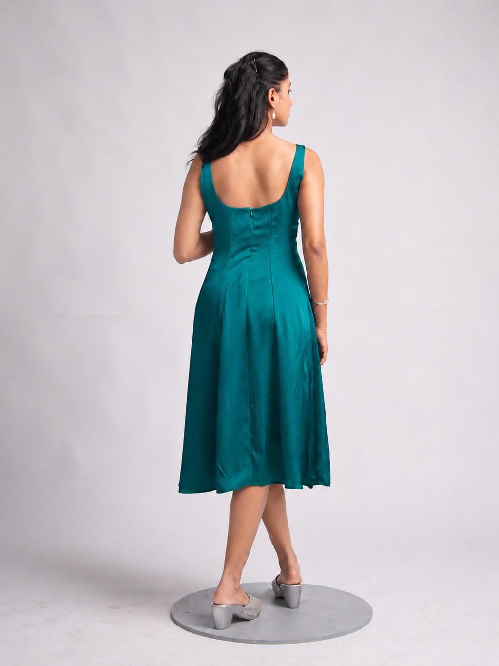Solae Blair Midi Dress in Teal