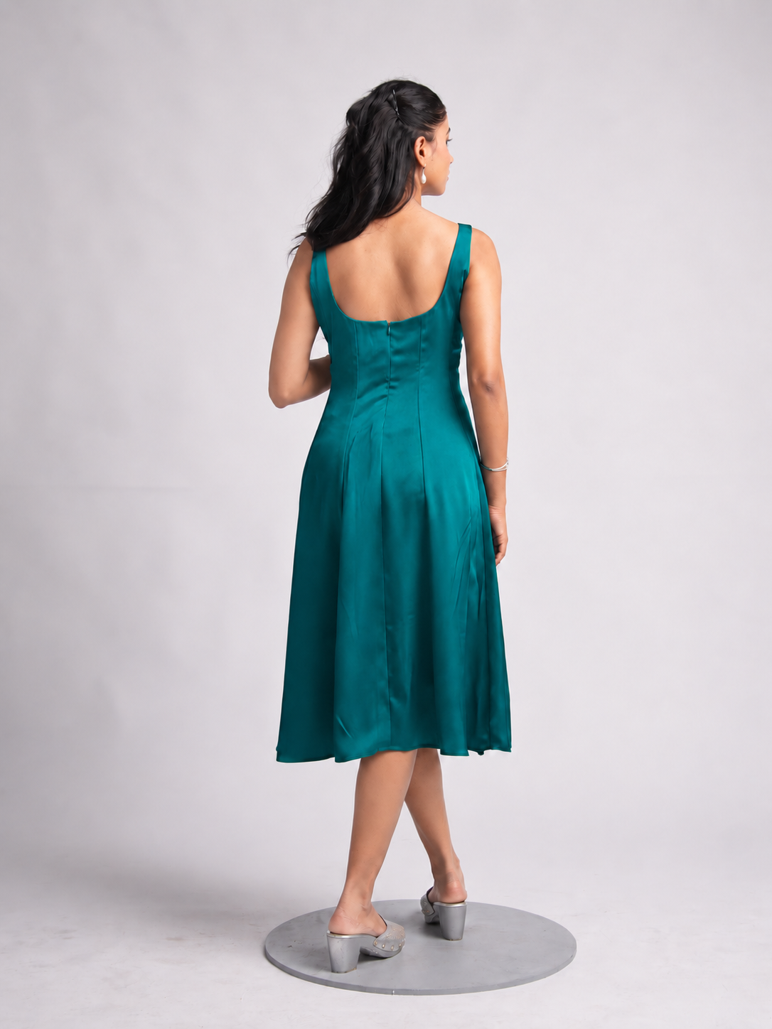 Solae Blair Midi Dress in Teal