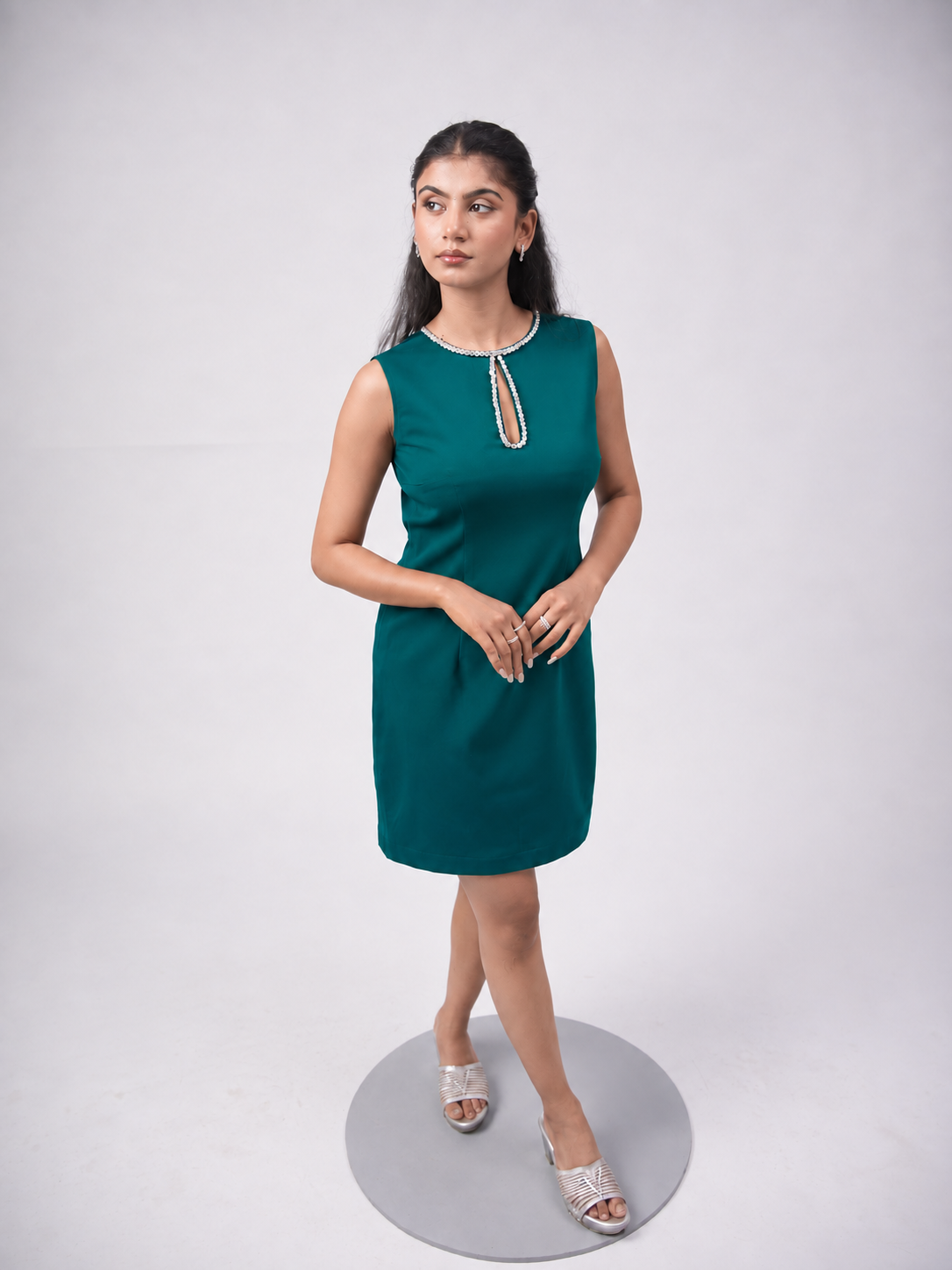 Solae Eve Dress in Teal