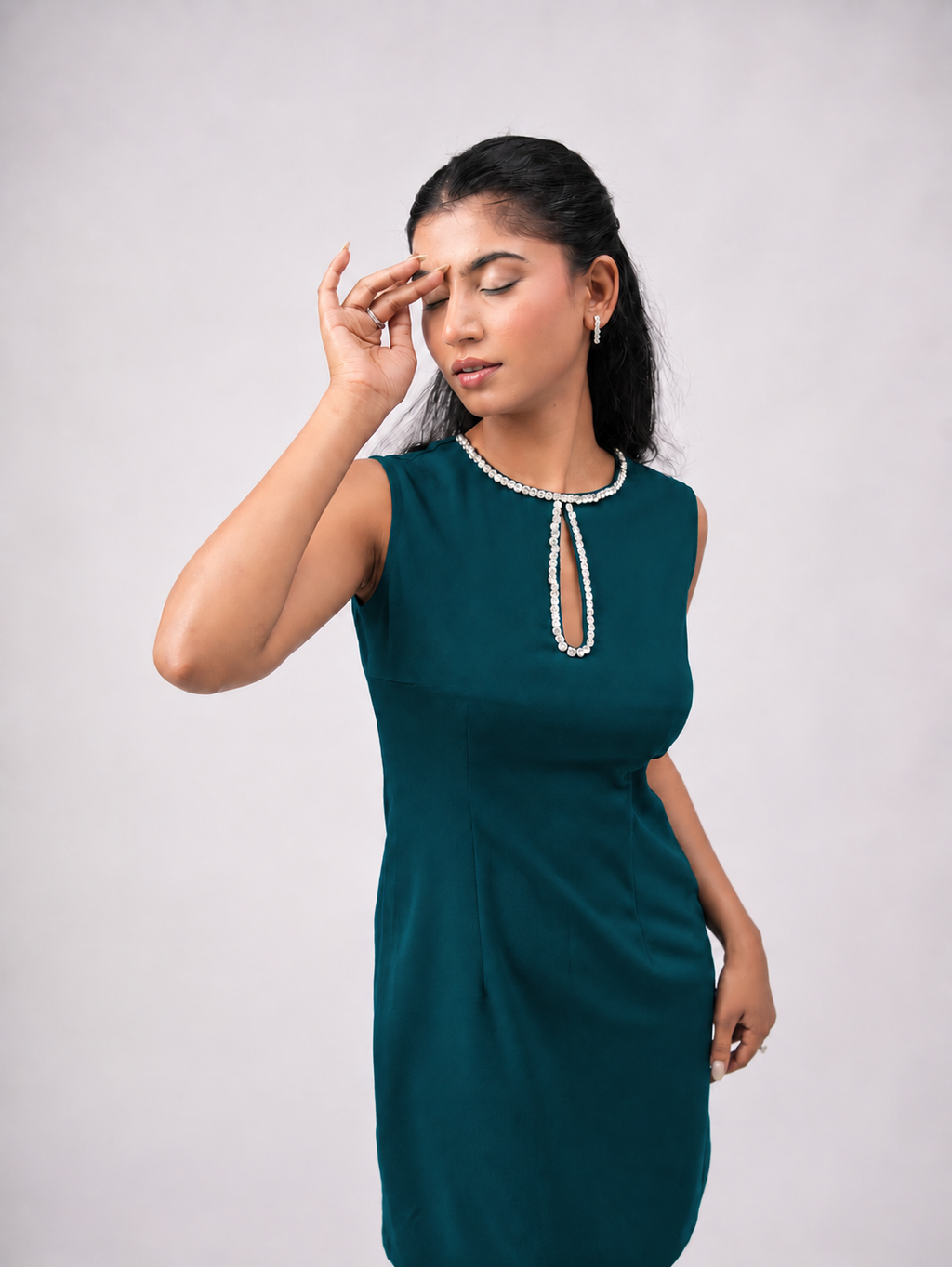Solae Eve Dress in Teal