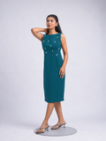 Solae Iris Midi Dress in Teal