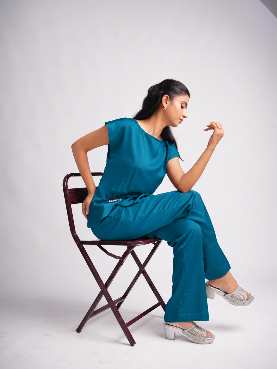Solae Willow Top in Teal