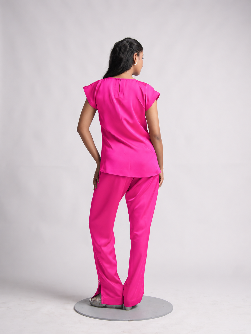 Solae Willow Trousers in Hot Pink