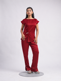 Solae Willow Trousers in Red